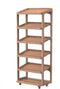 MOBILE WOODEN WINE PRODUCE RACK